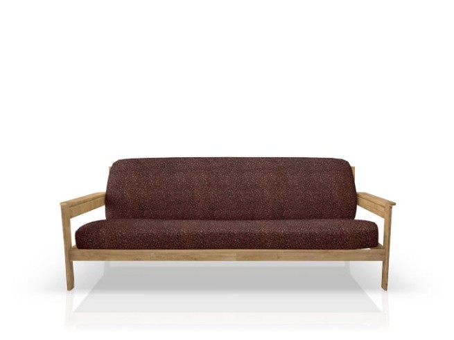 Funda superelástica para sofá cama nido con brazos de madera – Modelo Roc
