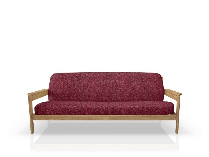 Funda superelástica para sofá cama nido con brazos de madera – Modelo Roc