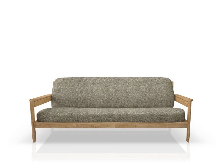 Funda superelástica para sofá cama nido con brazos de madera – Modelo Roc