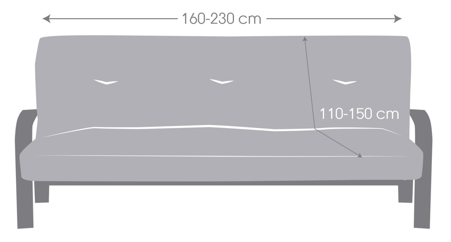 Funda superelástica para sofá cama nido con brazos de madera – Modelo Roc Funda superelástica para sofá cama nido con brazos de madera – Modelo Roc