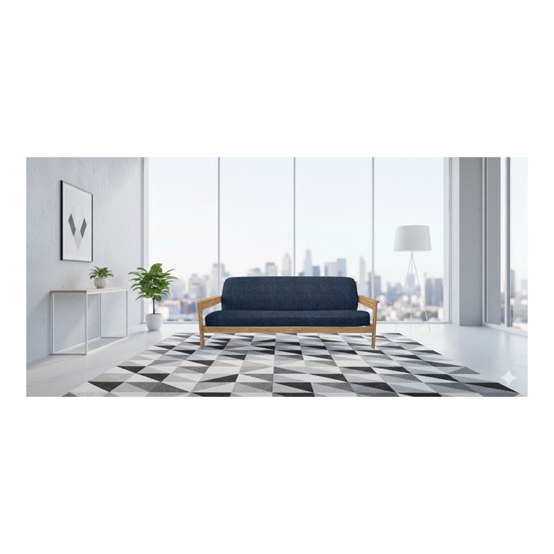 Funda superelástica para sofá cama nido con brazos de madera – Modelo Roc Funda superelástica para sofá cama nido con brazos de madera – Modelo Roc