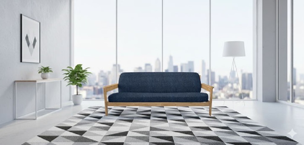 Funda superelástica para sofá cama nido con brazos de madera – Modelo Roc