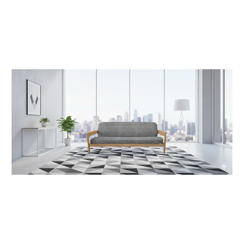 Funda superelástica para sofá cama nido con brazos de madera – Modelo Roc Funda superelástica para sofá cama nido con brazos de madera – Modelo Roc