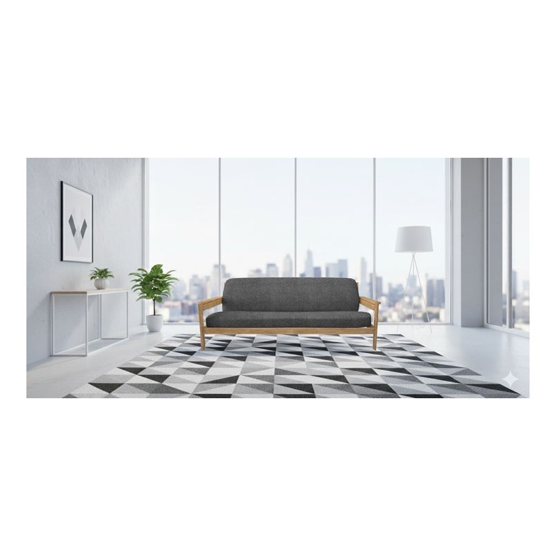 Funda superelástica para sofá cama nido con brazos de madera – Modelo Roc Funda superelástica para sofá cama nido con brazos de madera – Modelo Roc