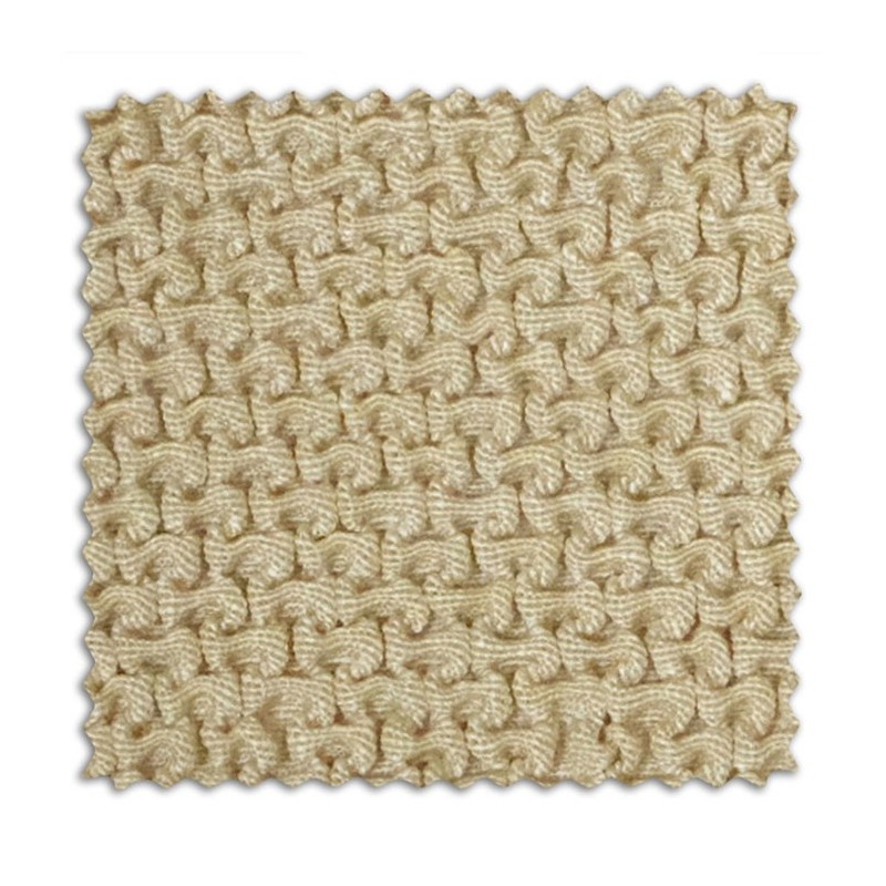 Funda bielástica para sofá cama nido con brazos de madera – Modelo Cora Funda bielástica para sofá cama nido con brazos de madera – Modelo Cora