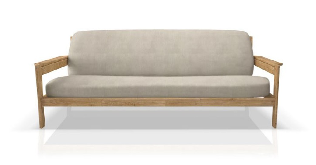 Funda elástica para sofá cama nido con brazos de madera – Modelo Ulises