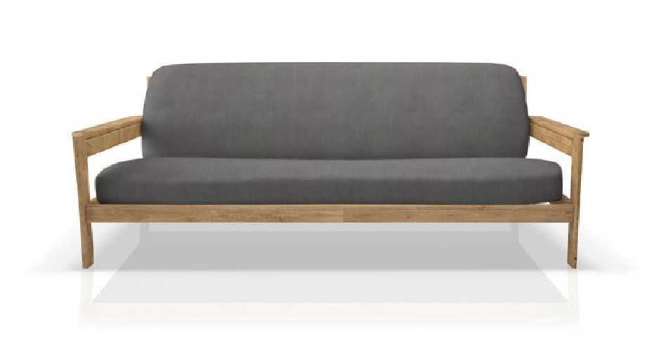 Funda elástica para sofá cama nido con brazos de madera – Modelo Ulises