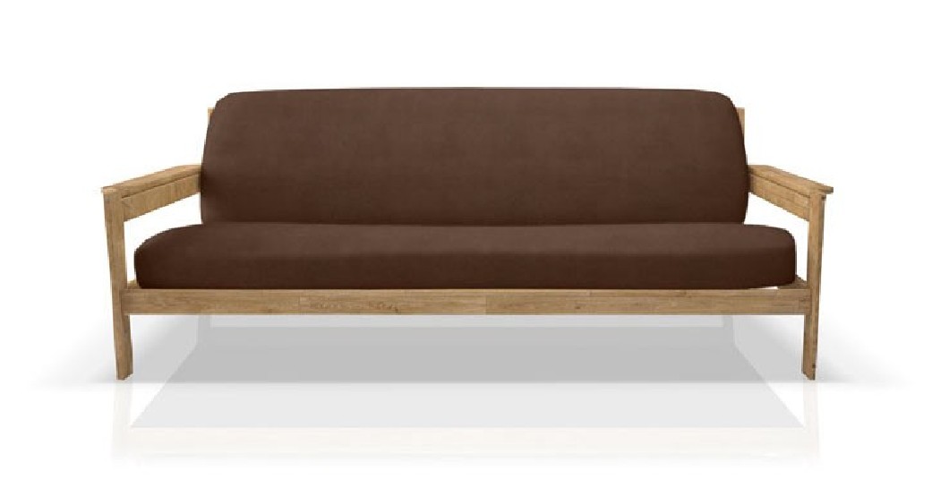 Funda elástica para sofá cama nido con brazos de madera – Modelo Ulises