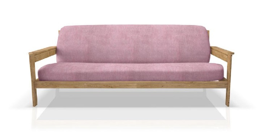 Funda elástica para sofá cama nido con brazos de madera – Modelo Ulises