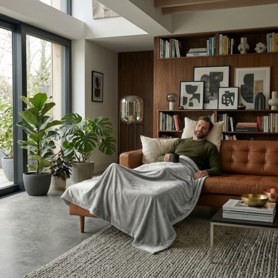 Manta Velvet para sofá y cama marca Pierre Cardin