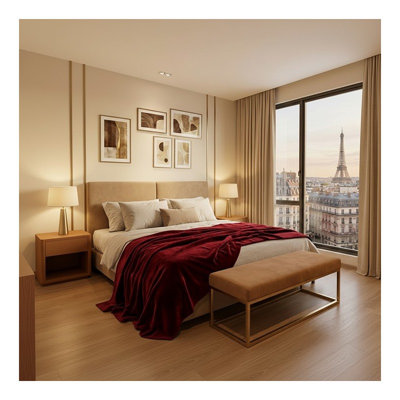 Manta Velvet para sofá y cama marca Pierre Cardin