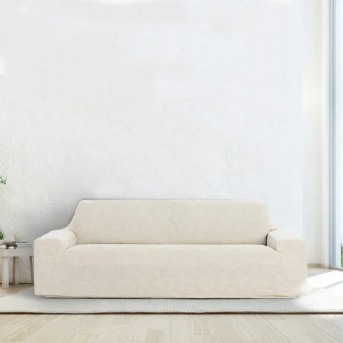 Capa Superelástica para Sofá Modelo Salsa – Elegância Floral e Proteção Completa