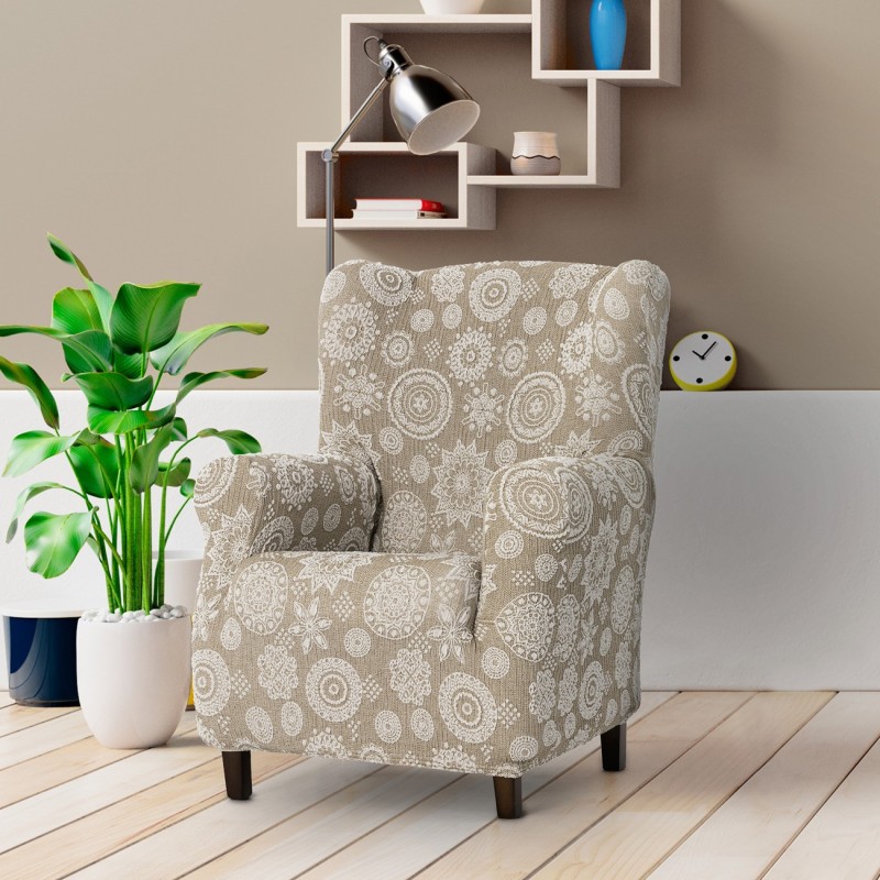 Capa Superelástica para Poltrona com Orelhas Modelo Salsa – Design Floral e Cobertura Total Capa Superelástica para Poltrona com Orelhas Modelo Salsa – Design Floral e Cobertura Total