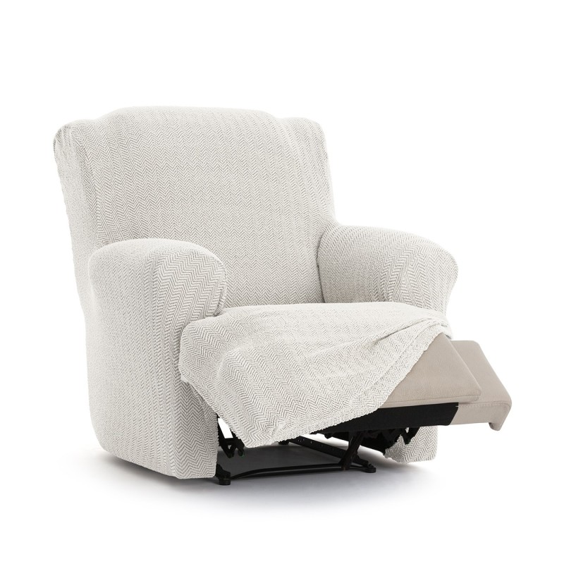 Capa Superelástica para Poltrona Relax com Pés Unidos Modelo Jaz – Proteção com Design Chevron