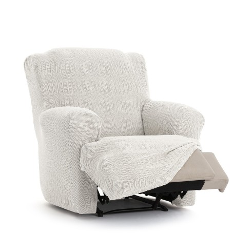 Capa Superelástica para Poltrona Relax com Pés Unidos Modelo Jaz – Proteção com Design Chevron