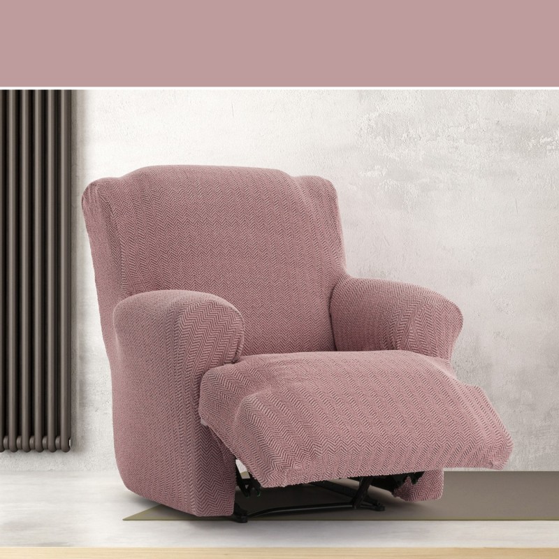 Capa Superelástica para Poltrona Relax com Pés Unidos Modelo Jaz – Proteção com Design Chevron