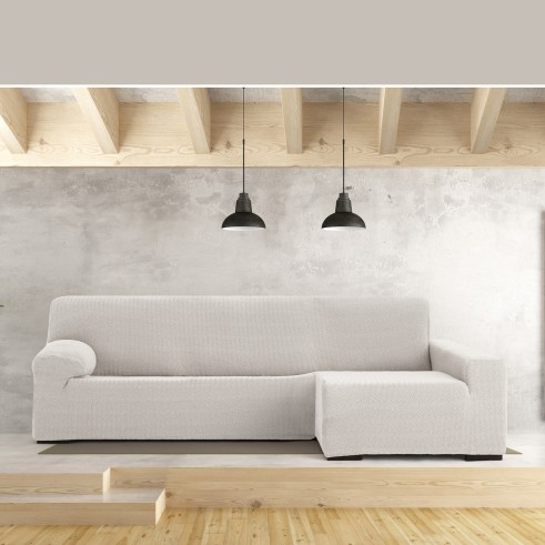 Capa Superelástica para Chaise Longue Modelo Jaz – Cobertura Chevron e Conforto