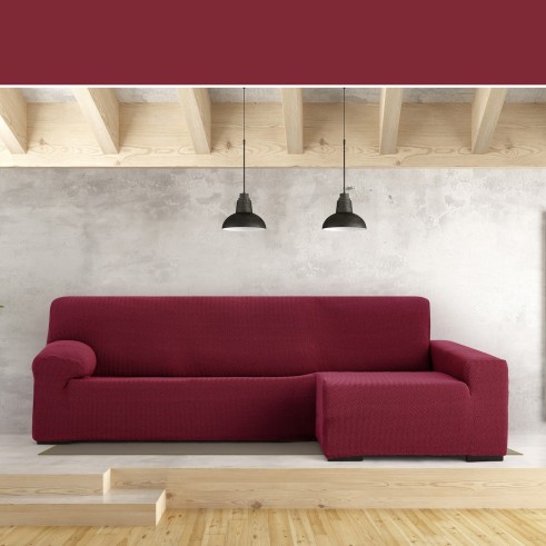 Capa Superelástica para Chaise Longue Modelo Jaz – Cobertura Chevron e Conforto