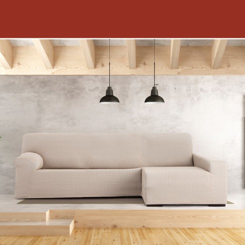 Capa Superelástica para Chaise Longue Modelo Jaz – Cobertura Chevron e Conforto