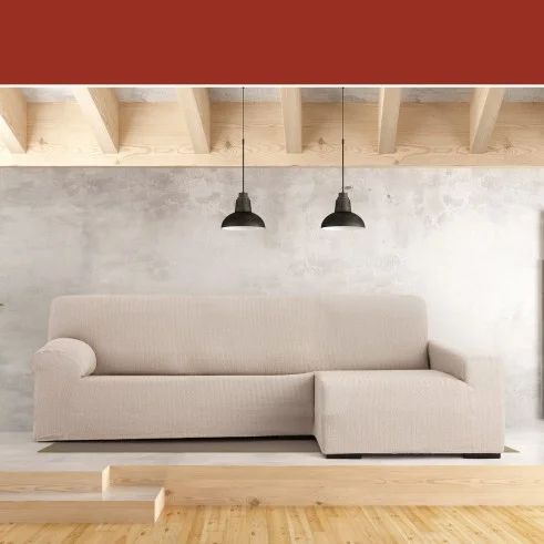 Capa Superelástica para Chaise Longue Modelo Jaz – Cobertura Chevron e Conforto
