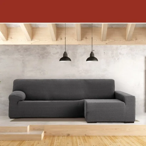 Capa Superelástica para Chaise Longue Modelo Jaz – Cobertura Chevron e Conforto
