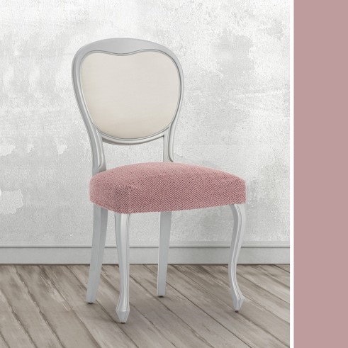 Pack de Capas Superelásticas com Encosto para Cadeira Modelo Jaz – Design Chevron para a Sala de Jantar
