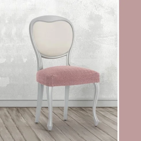 Pack de Capas Superelásticas com Encosto para Cadeira Modelo Jaz – Design Chevron para a Sala de Jantar