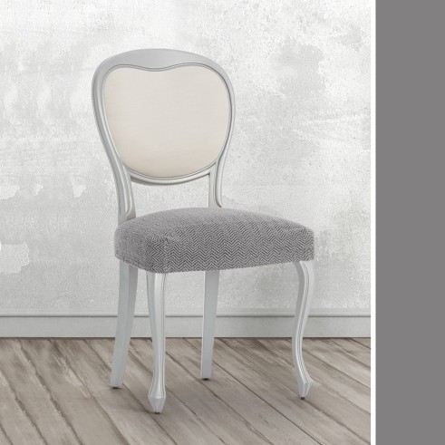 Pack de Capas Superelásticas com Encosto para Cadeira Modelo Jaz – Design Chevron para a Sala de Jantar