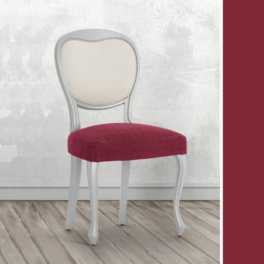 Pack de Capas Superelásticas com Encosto para Cadeira Modelo Jaz – Design Chevron para a Sala de Jantar