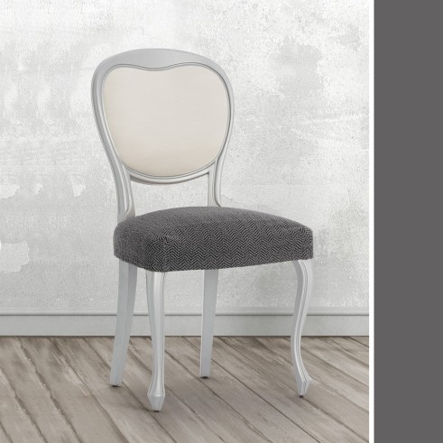 Pack de Capas Superelásticas com Encosto para Cadeira Modelo Jaz – Design Chevron para a Sala de Jantar