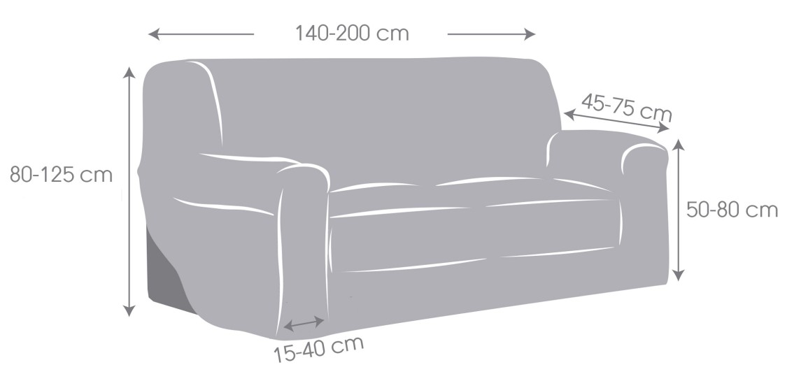 Capa superelástica para sofá modelo Roc