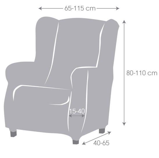 Capa multielástica Roc para Poltrona com Orelhas