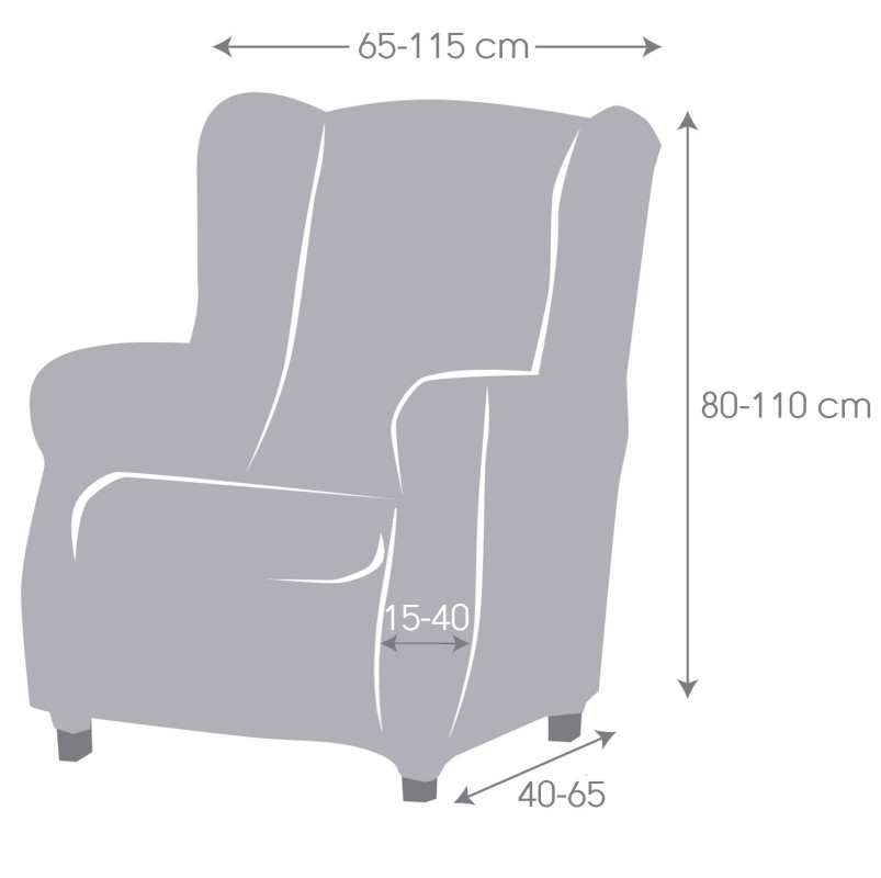 Capa multielástica Roc para Poltrona com Orelhas – Elegância e Proteção Total