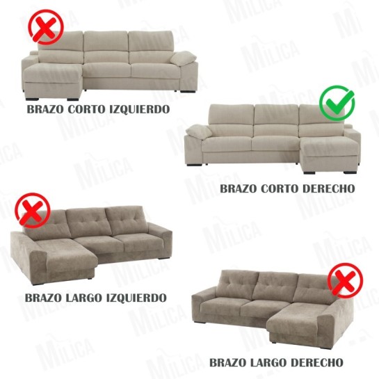 Capa para chaise longue superelástica Roc