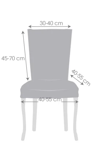 Pack com Duas Capas Superelásticas com Encosto para Cadeira Modelo Roc – Conforto e Estilo