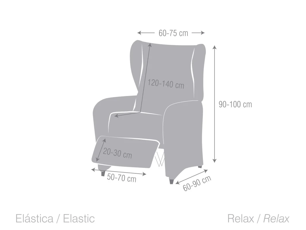 Capa Poltrona Relax 4 Peças Aquiles – Design Texturizado Capa Poltrona Relax 4 Peças Aquiles – Design Texturizado