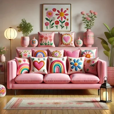 Capa de almofada da coleção Agatha Ruiz de la Prada