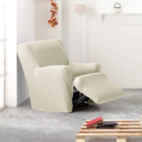 Capa Bielástica para Poltrona Relax com Pés Unidos Cora | Cobertura total com design elegante