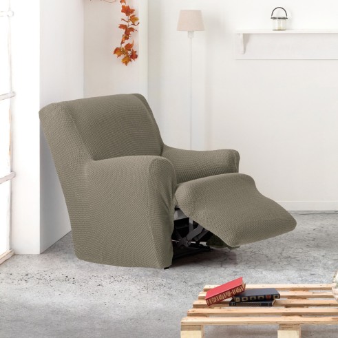 Capa Bielástica para Poltrona Relax com Pés Unidos Cora | Cobertura total com design elegante