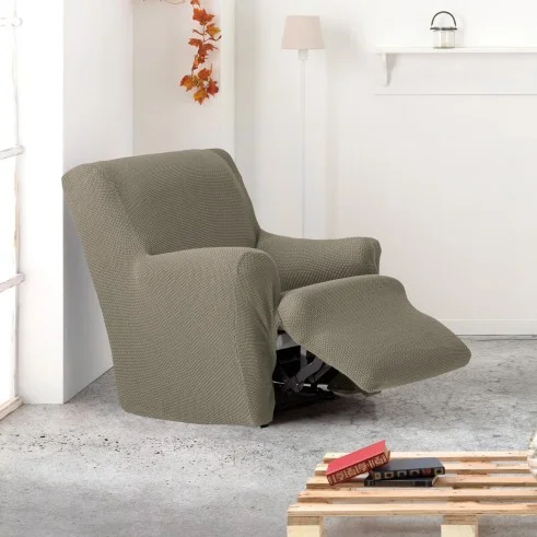 Capa Bielástica para Poltrona Relax com Pés Unidos Cora | Cobertura total com design elegante
