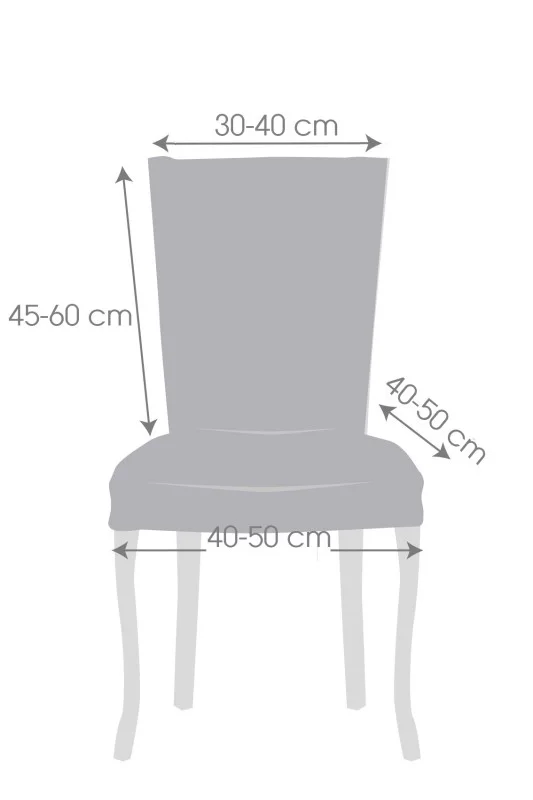 Pack de duas capas bi-elásticas com encosto para cadeira modelo Cora Pack de duas capas bi-elásticas com encosto para cadeira modelo Cora