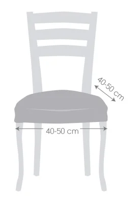 Pack de duas capas bi-elásticas para cadeira modelo Cora