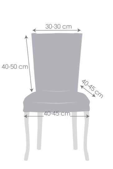 Pack de duas capas elásticas com encosto para cadeira modelo Troya