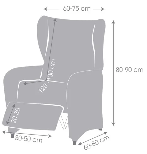 Capa elástica para poltrona relax Arion | Cobertura completa com design funcional