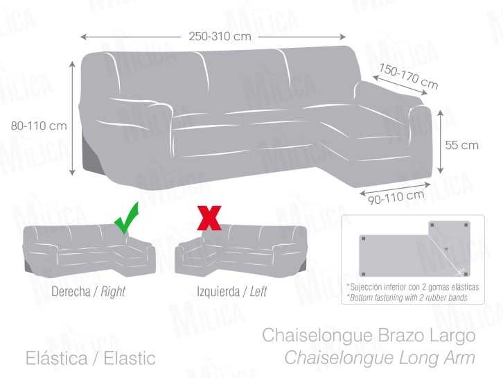 Capa elástica Argos para Chaise Longue