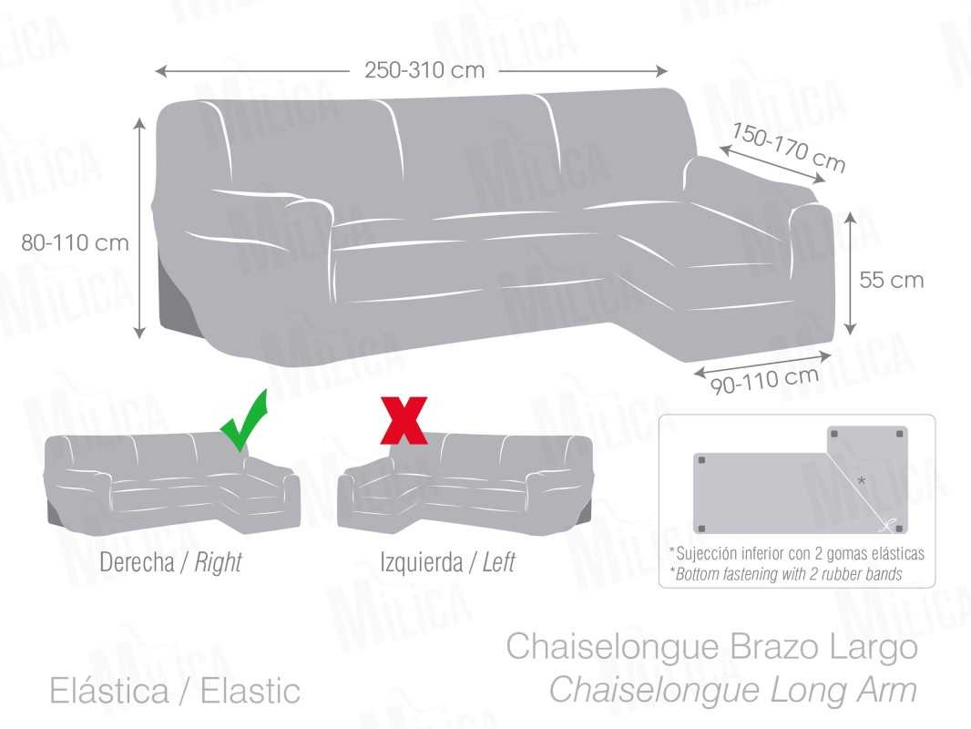 Capa elástica Argos para Chaise Longue | Tecido Geométrico e Renovação