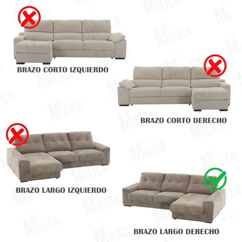 Capa elástica Argos para Chaise Longue | Tecido Geométrico e Renovação