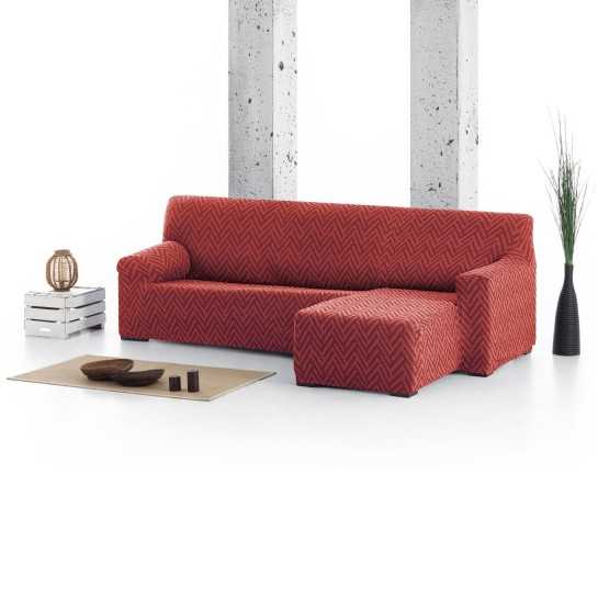 Capa elástica Argos para Chaise Longue | Tecido Geométrico e Renovação