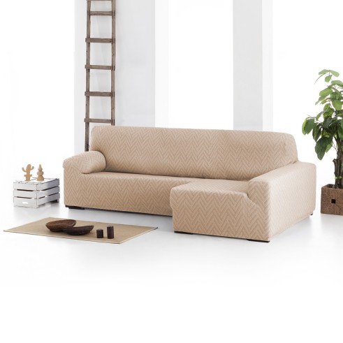 Capa elástica Argos para Chaise Longue | Tecido Geométrico e Renovação