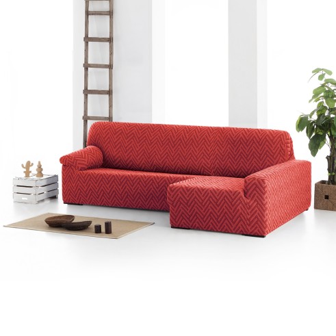 Capa elástica Argos para Chaise Longue | Tecido Geométrico e Renovação
